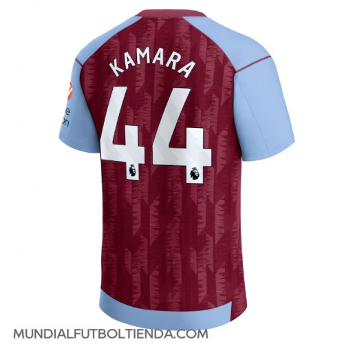 Camiseta Aston Villa Boubacar Kamara #44 Primera Equipación Replica 2023-24 mangas cortas